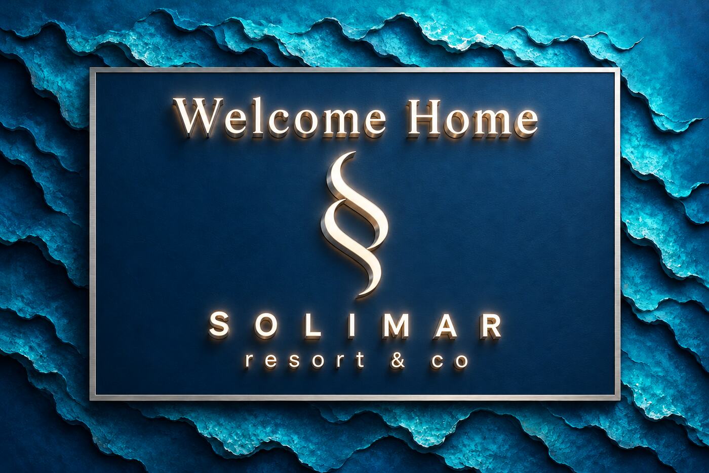 SOLIMAR Resort & Co - Welcome Home sign